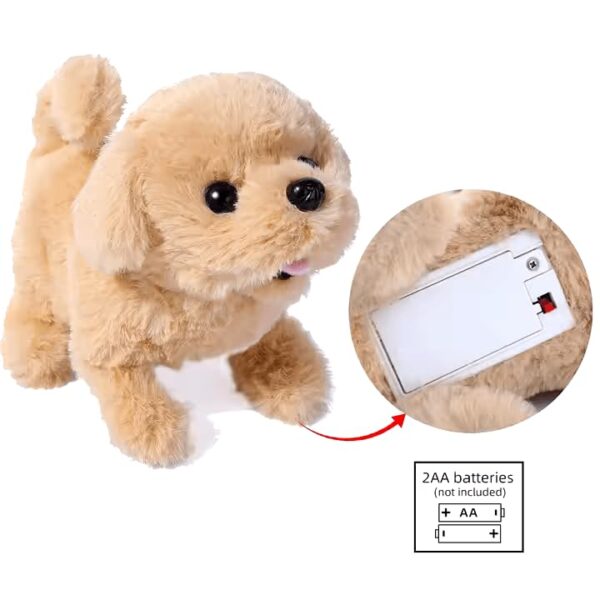 Pandaworld Joyful Jogs Pup, Plush Golden Retriever Walking and Barking Puppy Stuffed Animal, Soft Toy Dog (Battery Not Included)₹699 - Image 4