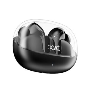 boAt Airdopes 311 Pro, 50HRS Battery, Fast Charge, Dual Mics ENx Tech, Transparent LID, Low Latency, IPX4, IWP Tech, v5.3 Bluetooth Earbuds, TWS Ear Buds Wireless Earphones with mic